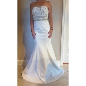 Jovani Strapless Bridal Gown